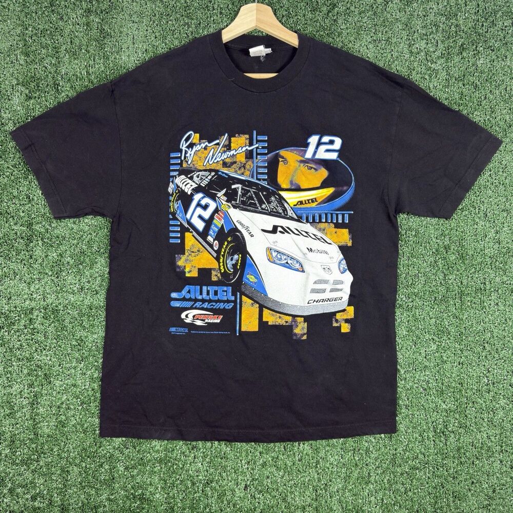 Ryan Newman Nascar Alltel Racing Men's XL Graphic T Shirt Y2K Chase Authentics